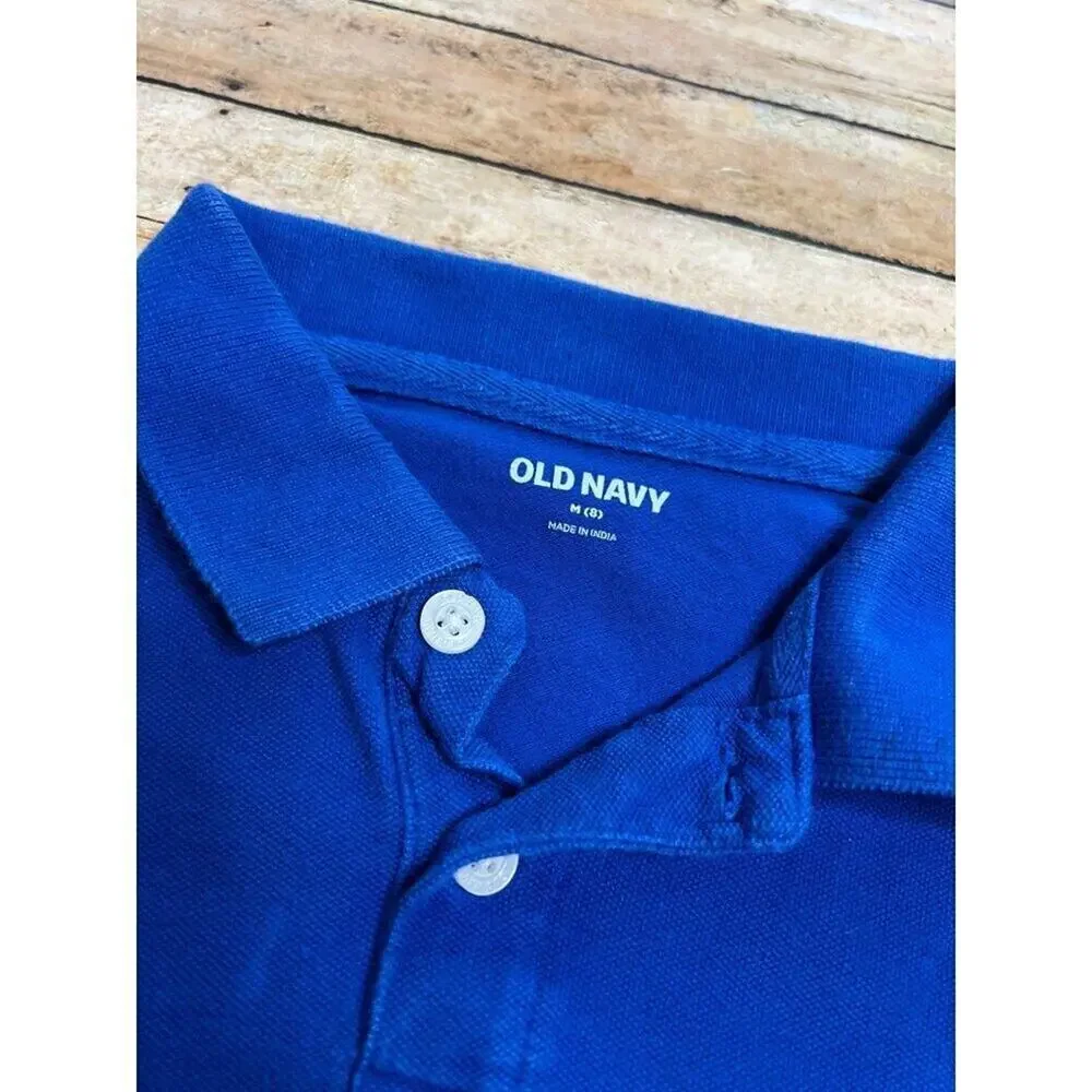 Old Navy Royal Blue Uniform Polo Shirt Medium (8)